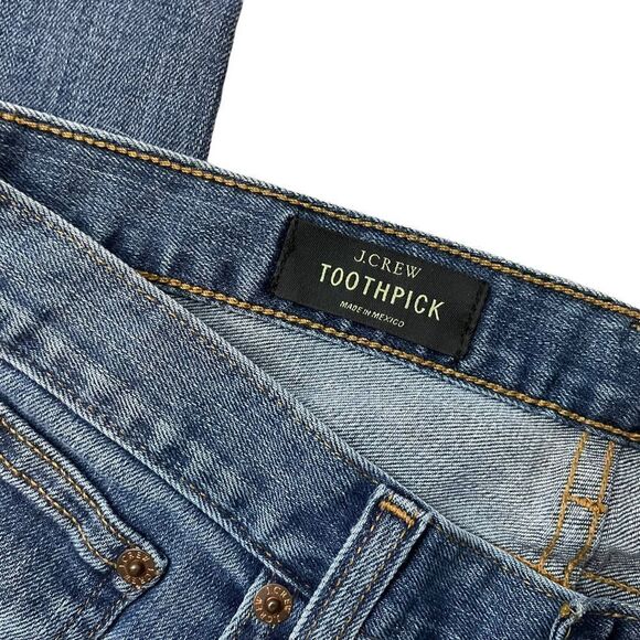 J Crew Toothpick Ankle Jeans Size 29T - Picture 8 of 8